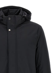 MooRER Blue Wool Parka