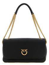 PINKO Black Lamb Leather Shoulder Bag