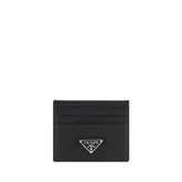 Prada Black Calf Leather Bos Taurus Wallet