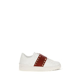 Valentino Garavani White Calf Leather Bos Taurus Low Top Sneakers