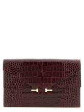 Tom Ford Bordeaux Calfskin Clutch Bag