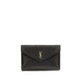 Saint Laurent Black Lamb Ovis Aries Aries Wallet