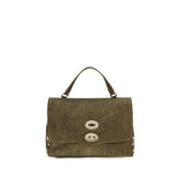 Zanellato Brown Suede Leather Shoulder Bag