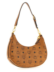 MCM Brown Polyethylene Shoulder Bag