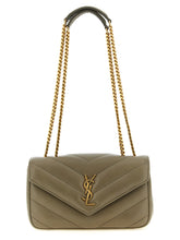 Saint Laurent Bicolor Lamb Leather Shoulder Bag