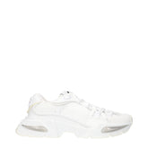 Dolce & Gabbana White Fabric Athletic Sneakers