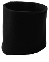 Dolce & Gabbana Men Black Cashmere Knitted Neck Warmer Scarf
