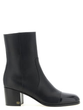 Valentino Garavani Black Calfskin Ankle Boots