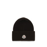 Moncler Brown Wool Oves Aries Beanie