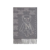Max Mara Gray Cashmere Scarf