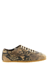 Dries Van Noten Beige Calfskin Low Top Sneakers