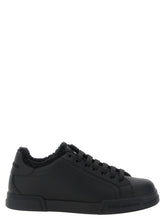 Dolce & Gabbana Black Calfskin Low Top Sneakers