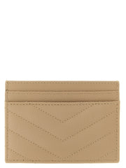 Saint Laurent Beige Calfskin Cardholder