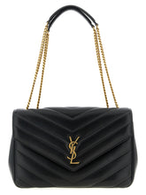 Saint Laurent Black Lamb Leather Shoulder Bag
