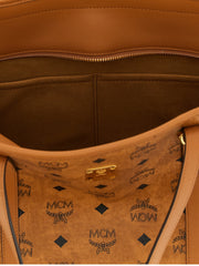 MCM Brown Polyethylene Tote Bag