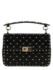 Valentino Garavani Black Lamb Leather Shoulder Bag