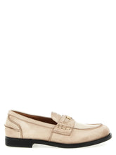 Miu Miu White Calfskin Slip-On Loafers