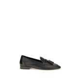 The Row Black Calf Leather Bos Taurus Slip-On Loafers