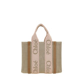 Chloé Beige Linen Handbag