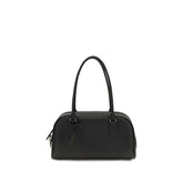 The Row Black Calf Leather Bos Taurus Shoulder Bag