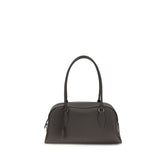The Row Brown Calf Leather Bos Taurus Shoulder Bag
