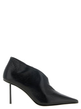 LE SILLA Black Nubuc Leather Ankle Boots