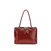 The Attico Red Calf Leather Bos Taurus Shoulder Bag