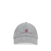 Brunello Cucinelli Gray Wool Oves Aries Cap (Baseball Hat)