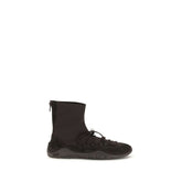Dear Frances Black Calf Leather Bos Taurus Lace-Up Boots