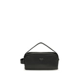 Prada Black Calf Leather Bos Taurus Shoulder Bag