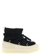 Moncler Black Polyamide Lace-Up Boots