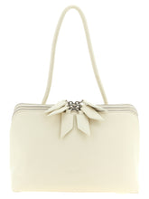 The Attico White Calfskin Shoulder Bag