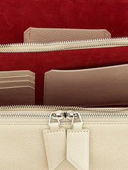 The Attico White Calfskin Shoulder Bag