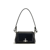 Vivienne Westwood Black Calf Leather Bos Taurus Handbag