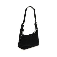 Vivienne Westwood Black Suede Leather Shoulder Bag