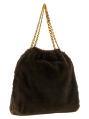 Stella McCartney Brown Polyester Shoulder Bag