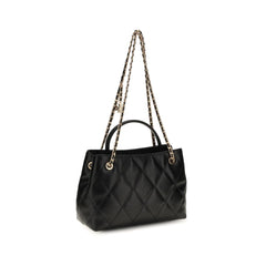 Tory Burch Black Calf Leather Bos Taurus Shoulder Bag