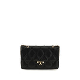 Tory Burch Black Lamb Ovis Aries Shoulder Bag