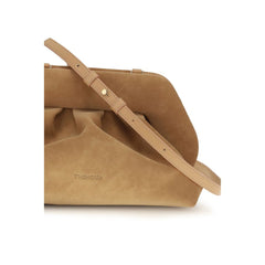 THEMOIRè Beige Nubuc Leather Clutch Bag