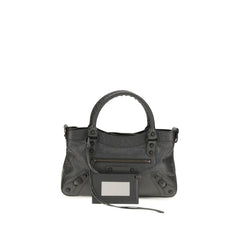 Balenciaga Gray Lamb Ovis Aries Shoulder Bag