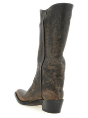 Khaite Brown Calfskin Chelsea Boots