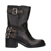 Chloé Black Leather Ankle Boots