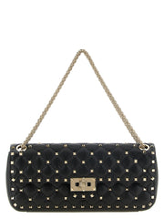 Valentino Garavani Black Goatskin Shoulder Bag