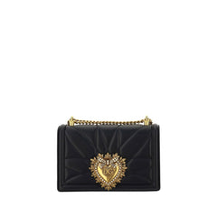 Dolce & Gabbana Black Lamb Ovis Aries Shoulder Bag
