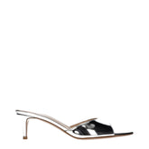 Gianvito Rossi Gray Leather Platform Sandals