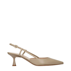 Gianvito Rossi Beige Leather High Heel Pumps