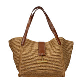 Tom Ford Beige Raffia Shoulder Bag