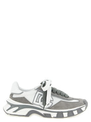 Dolce & Gabbana Gray Leather Athletic Sneakers