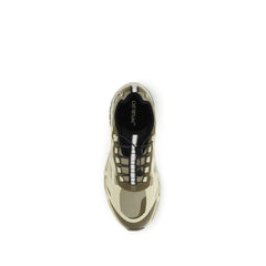 Off-White Bicolor Polyester Athletic Sneakers
