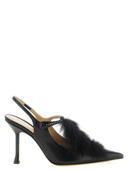 Fendi Black Calfskin High Heel Pumps